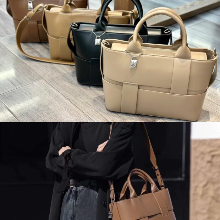 Women Woven Tote Small Crossbody Bag, Weave Handbag Shoulder Bag Built-in Zipper Pursewith Detachable Strap