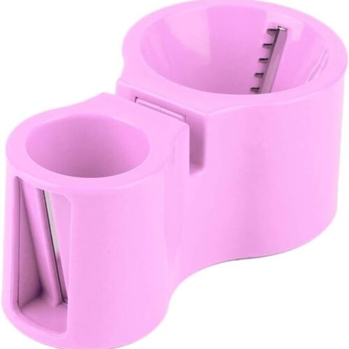 2-in-1Multifunctional Spiral Vegetable Slicer Cucumber GraterCarrot Slicer Fruit Slicer Kitchen Accessories Pink3