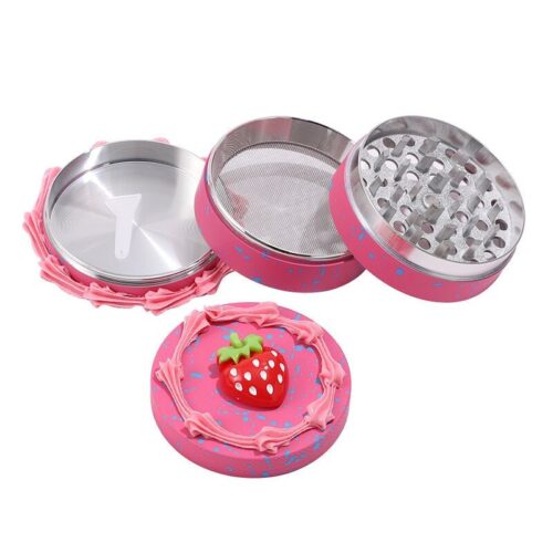 2024 63mm-4 Fashion Design Cute Cake Cream Zinc Herb Grinder Hemp Weed Grinder - Tradedubai.ae Wholesale B2B Market