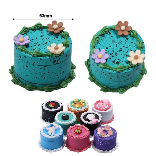 2024 63mm-4 Fashion Design Cute Cake Cream Zinc Herb Grinder Hemp Weed Grinder - Tradedubai.ae Wholesale B2B Market