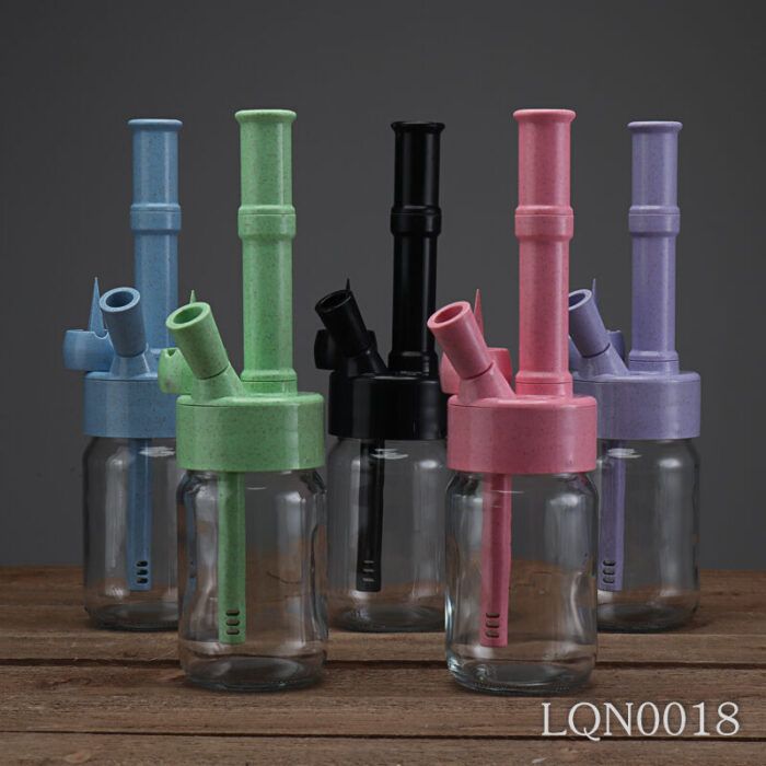 2024 New Design Biodegradable Weed Glass Bong in Stock Water Pipe - Hookah Shisha