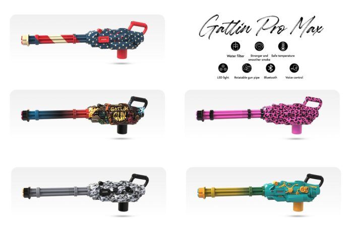 2024 Wholesale Price Gatlin Pro Max Smoke Gun for Smoking Weed Bong in Stock