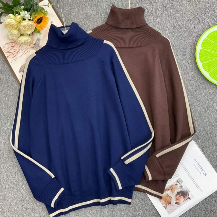 2024 new popular style core-spun yarn pullover turtleneck sweater - Tradedubai.ae Wholesale B2B Market