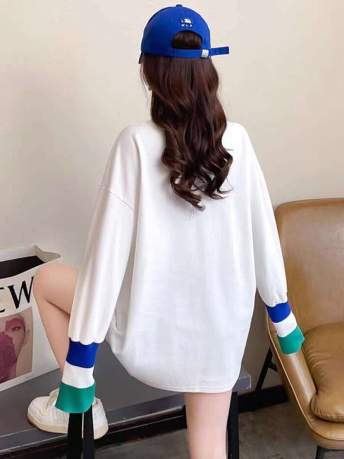 2024 new white long-sleeved T-shirts for women loose and stylish inner winter tops ins trend - Tradedubai.ae Wholesale B2B Market