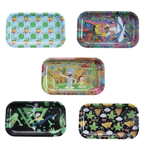 27-16cm Classic Custom Metal Tobacco Weed Rolling Tray Rick and Morty Design3 - Tradedubai.ae Wholesale B2B Market 27-16cm Classic Custom Metal Tobacco Weed Rolling Tray Rick and Morty Design - Tradedubai.ae Wholesale B2B Market