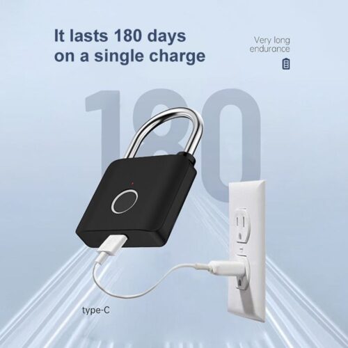 Fingerprint pad lock - mini lock - travel lock - bag lock - Tradedubai.ae Wholesale B2B Market