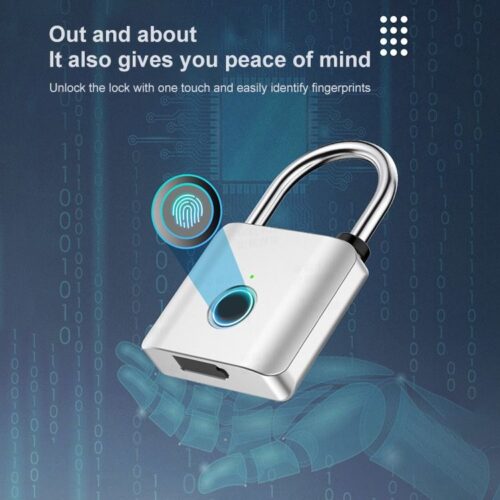 Fingerprint pad lock - mini lock - travel lock - bag lock - Tradedubai.ae Wholesale B2B Market