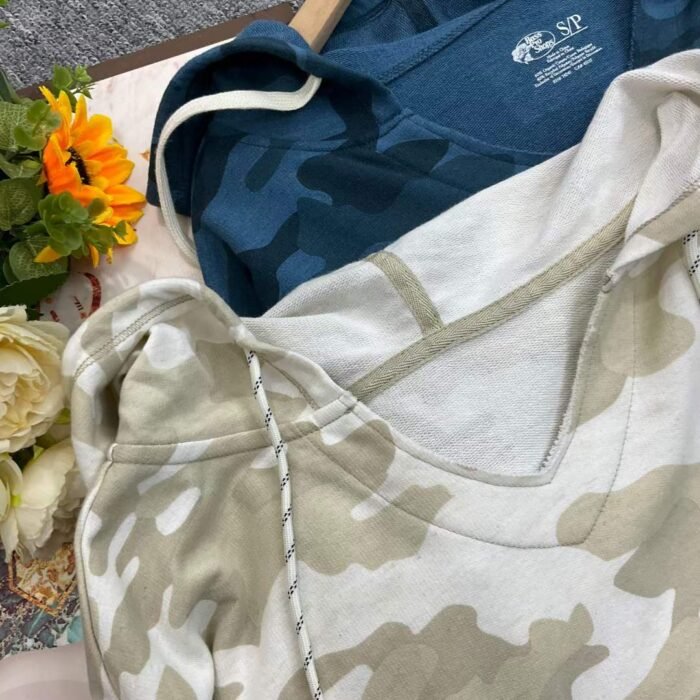 American loose and versatile hooded drawstring pullover long-sleeved camouflage hooded terry sweatshirt - Tradedubai.ae Wholesale B2B Market