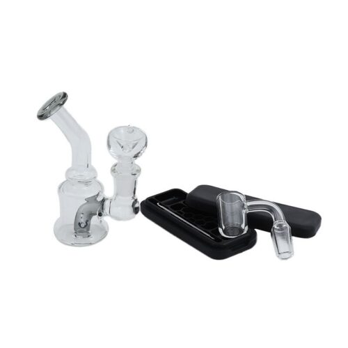 Bent Neck Circular Mouthpiece Mini Dab Rig Set Portable Kit With Joint - Tradedubai.ae Wholesale B2B Market - Tradedubai.ae Wholesale B2B Market