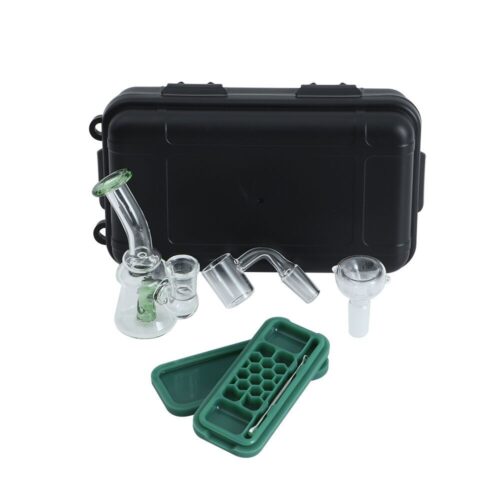 Bent Neck Circular Mouthpiece Mini Dab Rig Set Portable Kit With Joint2 - Tradedubai.ae Wholesale B2B Market - Tradedubai.ae Wholesale B2B Market