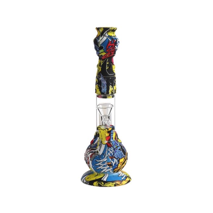 Bong Factory Custom Logo Easy to Clean Ricky and Morty Glass Water Bong Silicone Bong Waterpipe for outdoor indoor Bong - Tradedubai.ae Wholesale B2B Market