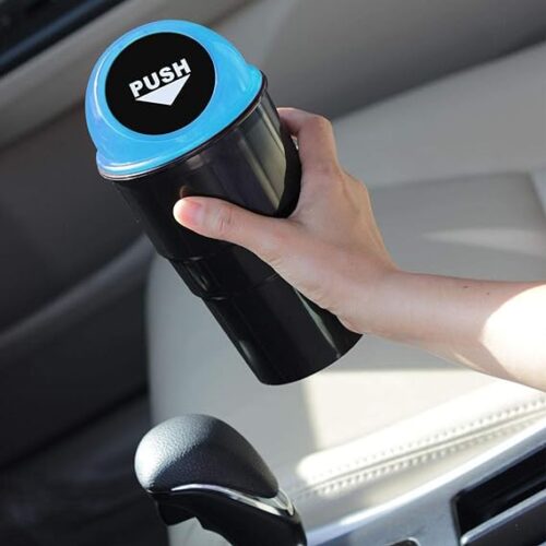 Car Trash Bin Trash Cans Sundries Trash Basket Car Auto Garbage Trash Can Automotive Waste Storage Auto Car Waste Trash Rubbish Bin Can Garbage Dust Case Holder-5 - Tradedubai.ae Wholesale B2B Market