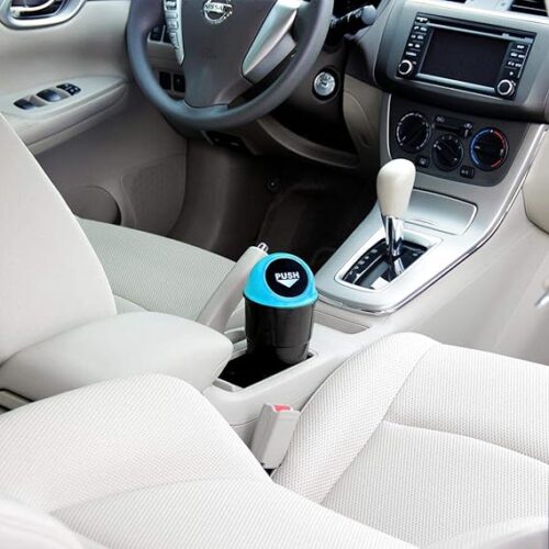 Car Trash Bin Trash Cans Sundries Trash Basket Car Auto Garbage Trash Can Automotive Waste Storage Auto Car Waste Trash Rubbish Bin Can Garbage Dust Case Holder-5 - Tradedubai.ae Wholesale B2B Market