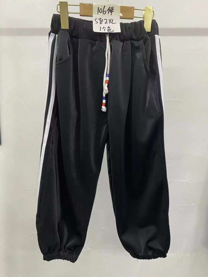 Casual three-quarter drawstring striped sports pants 5 - Tradedubai.ae Wholesale B2B Market