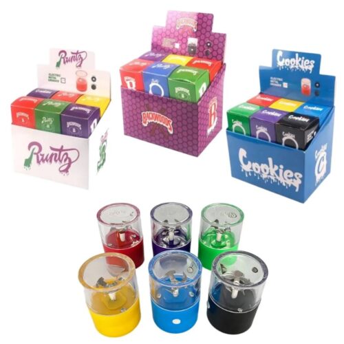 Cheap Price Cookies Backwoods Runtz Rechargeable Plastic Electric Herb Grinder Hemp Weed Tobacco Herb Grinder