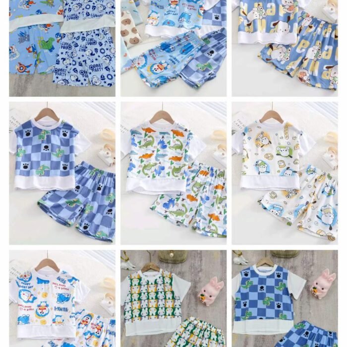 Childrens clothing all-over floral splicing suit sets - Tradedubai.ae Wholesale B2B Market