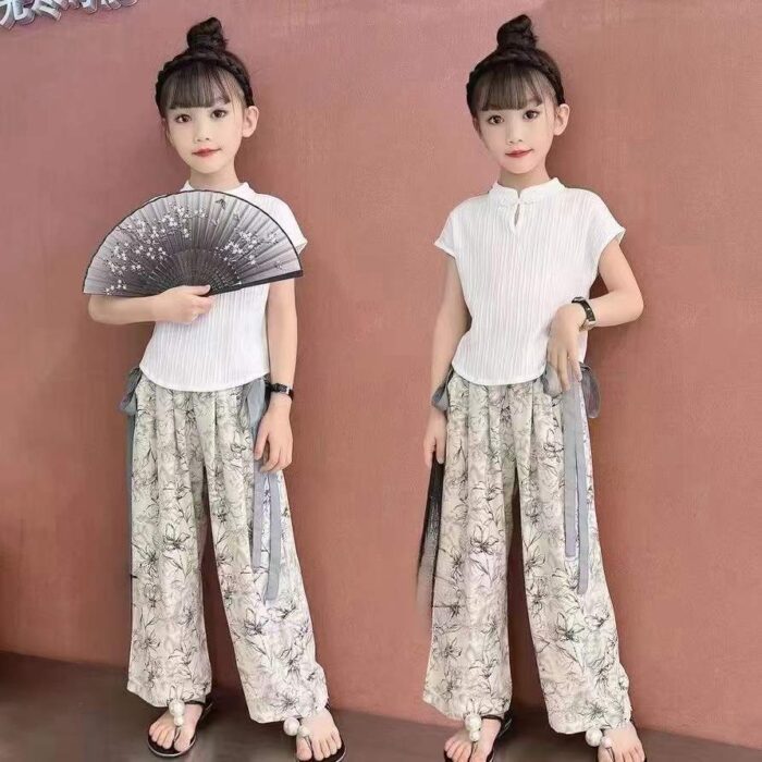 Childrens clothing ice silk wide-leg pants - Tradedubai.ae Wholesale B2B Market