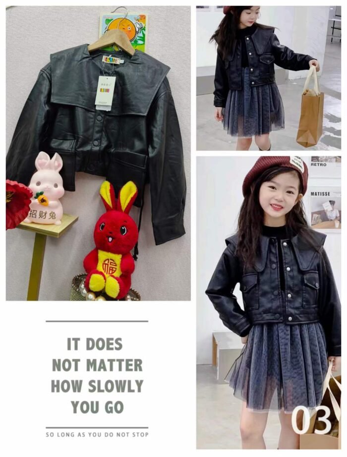 Childrens clothing leather jackets and leather skirts - Tradedubai.ae Wholesale B2B Market