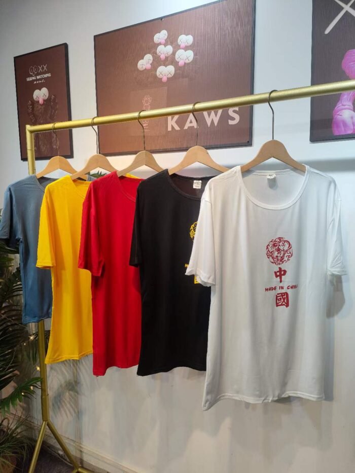 Chinese-style printed wide T-shirts 1 - Tradedubai.ae Wholesale B2B Market