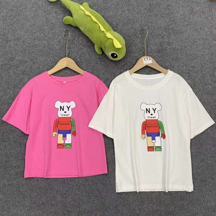 Cotton machine bear printed childrens short-sleeves - Tradedubai.ae Wholesale B2B Market