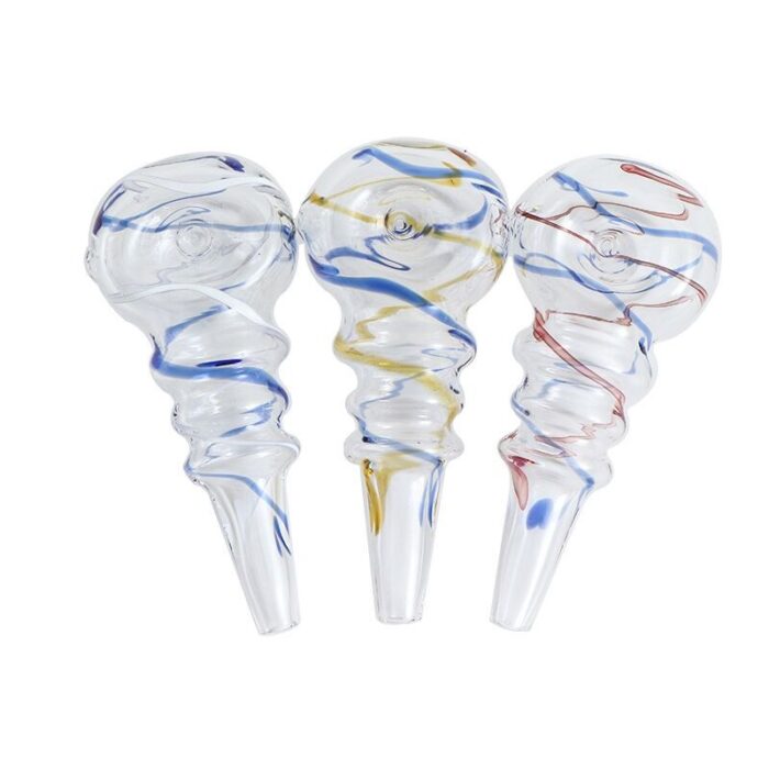Creative Design Custom One Hitter Weed Tobacco Glass Hand Pipe