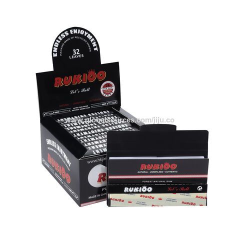 Custom Hemp Raw Smoking Rolling Papers Smoking Filter Tips King Size Slim