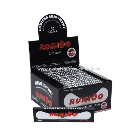 Custom Hemp Raw Smoking Rolling Papers Smoking Filter Tips King Size Slim