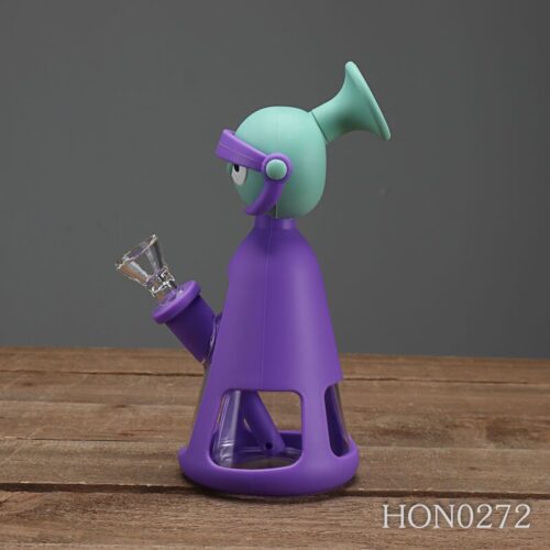 Custom Style Baby Yoda Tobacco Silicone Pipe With Glass Bowl - Tradedubai.ae Wholesale B2B Market