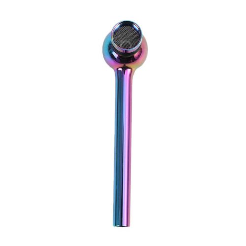 Factory Custom Logo Colorful 4 inches Hand Oil Burner Pipe Smoking Tobacco Glass Pipe with Filter Screen