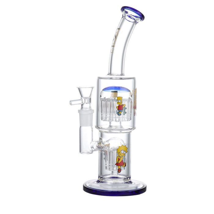 Factory Direct Price Smoke Good Custom Logo High Borosilicate Glass Bong Recycler Percolator Bong Water Pipe Glass Bong For Weed - Hookah Shisha