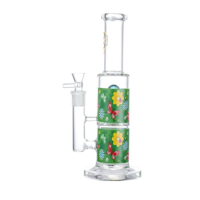 Factory Direct Price Smoke Good Custom Logo High Borosilicate Glass Bong Recycler Percolator Bong Water Pipe Glass Bong For Weed - Hookah Shisha