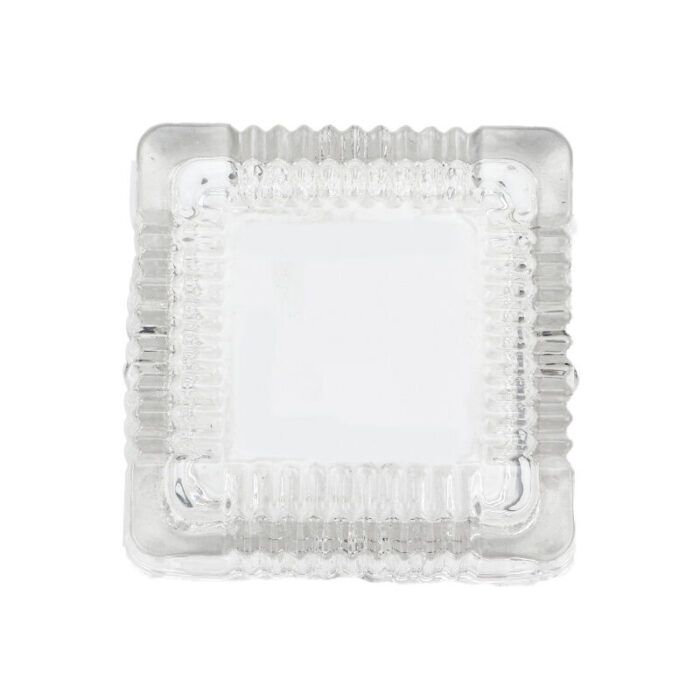 Factory Directly Cheap Square Shape 105-105-35 cm Glass Ashtray Classical Cigarette Ashtray for Home2