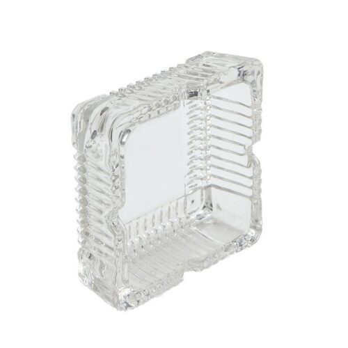 Factory Directly Cheap Square Shape 105-105-35 cm Glass Ashtray Classical Cigarette Ashtray for Home2 - Tradedubai.ae Wholesale B2B Market