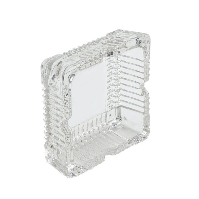 Factory Directly Cheap Square Shape 105-105-35 cm Glass Ashtray Classical Cigarette Ashtray for Home2