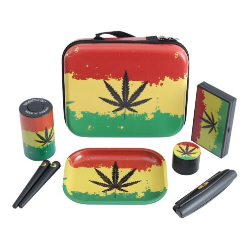 Factory Portable Custom Logo Smoking Accessories Set Rolling Tray Scale LED Jar Grinder 6-in-1 Smoking Kit for Outside Camping2 - Tradedubai.ae Wholesale B2B Market Factory Portable Custom Logo Smoking Accessories Set Rolling Tray Scale LED Jar Grinder 6-in-1 Smoking Kit for Outside Camping - Tradedubai.ae Wholesale B2B Market