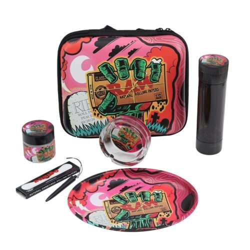 Factory Price Custom Logo Smoking Set Kit Rolling Paper Glass Ashtray Plastic Herb Grinder with Storage for Cone - Tradedubai.ae Wholesale B2B Market