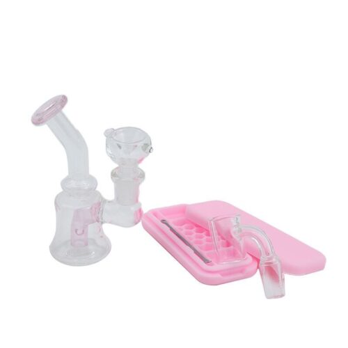 Factory Smoking Accessories Kit Dab Rig Set Oil Burner Glass Bong Glass Bowl Banger Custom Logo Smoking Set with Silicone Case - Tradedubai.ae Wholesale B2B Market