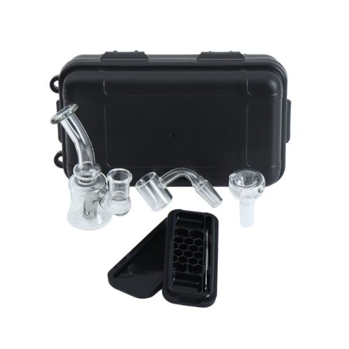 Factory Smoking Accessories Kit Dab Rig Set Oil Burner Glass Bong Glass Bowl Banger Custom Logo Smoking Set with Silicone Case - Tradedubai.ae Wholesale B2B Market