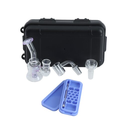 Factory Smoking Accessories Kit Dab Rig Set Oil Burner Glass Bong Glass Bowl Banger Custom Logo Smoking Set with Silicone Case - Tradedubai.ae Wholesale B2B Market