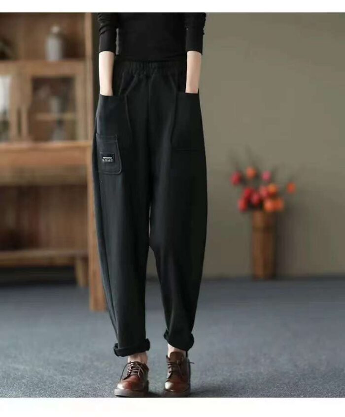 Factory Wholesale Ready Made Garments Stock Clearance-Cotton trousers Loose casual retro pocket versatile trousers - Tradedubai.ae Wholesale B2B Market