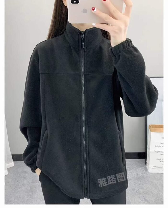 Factory Wholesale Ready Made Garments Stock Clearance-Outdoor warm lambswool zipper jacket spring and autumn style - Tradedubai.ae Wholesale B2B Market