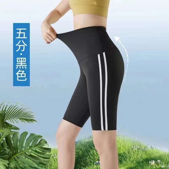 Factory Wholesale Ready Made Garments Stock Clearance-Womens Elastic Trousers-Yoga Pants 1 - Tradedubai.ae Wholesale B2B Market