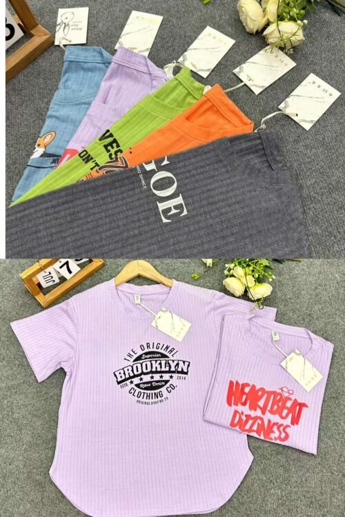 Factory Wholesale Ready Made Garments Stock Clearance-short-sleeved T-shirts made of cotton 1