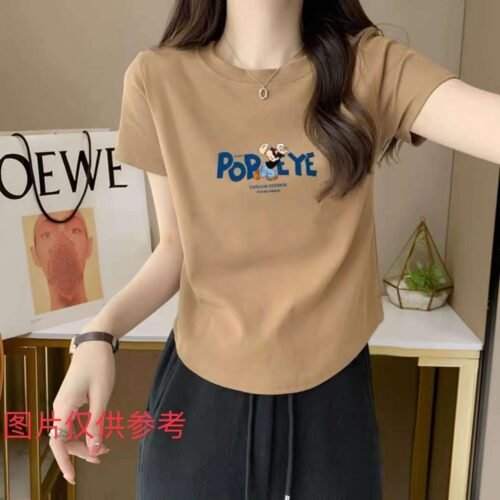 Factory Wholesale Ready Made Garments Stock Clearance-short-sleeved T-shirts made of cotton 3