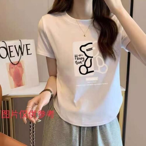 Factory Wholesale Ready Made Garments Stock Clearance-short-sleeved T-shirts made of cotton 4