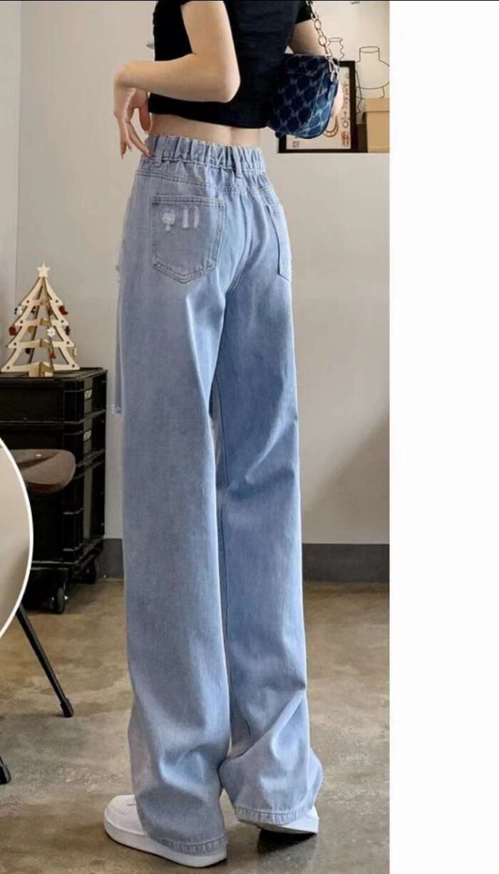 Factory Wholesale Ready Made Garments Stock Clearance-womens BF style trousers jeans and wide-leg pants - Tradedubai.ae Wholesale B2B Market