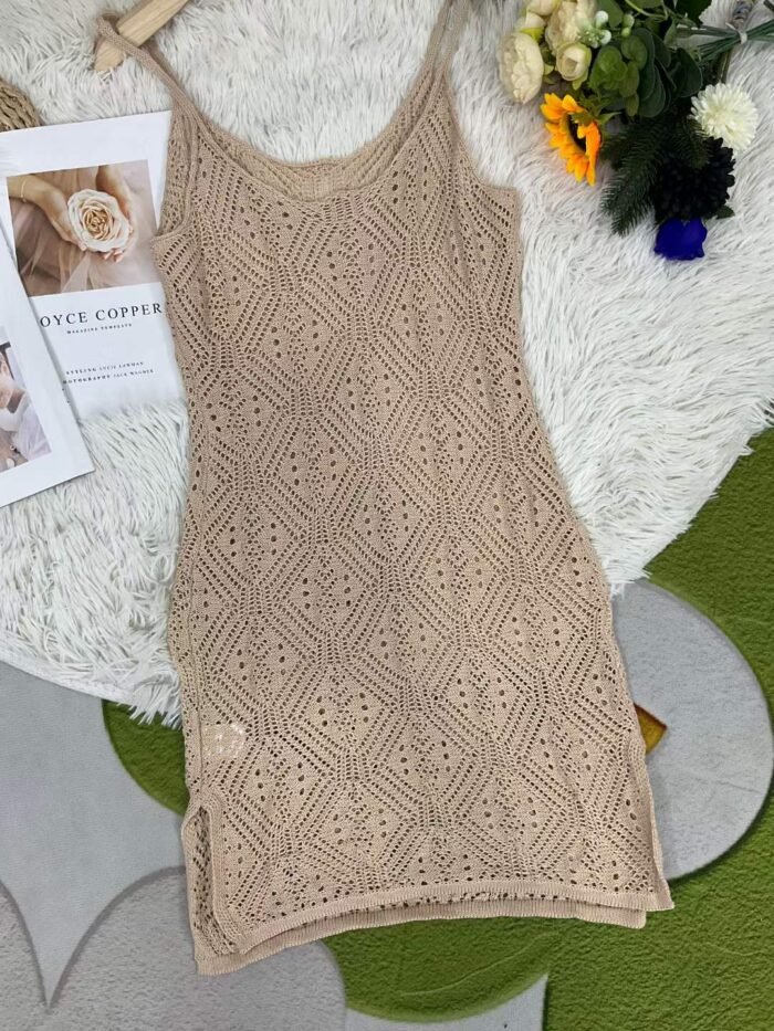 Fashionable and trendy womens summer layered knitted suspender dress with a niche design - Tradedubai.ae Wholesale B2B Market