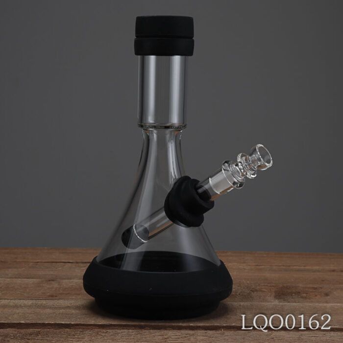 GRAV Deco Beaker with Silicone Skin Glass Bong Waterpipe Weed Bong - Hookah Shisha