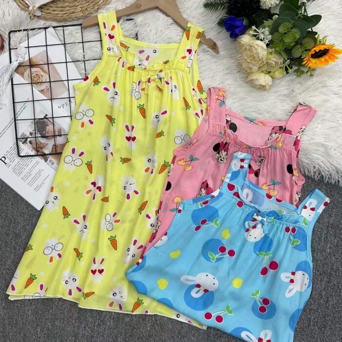 Girls series of home wear suspender dresses - Tradedubai.ae Wholesale B2B Market