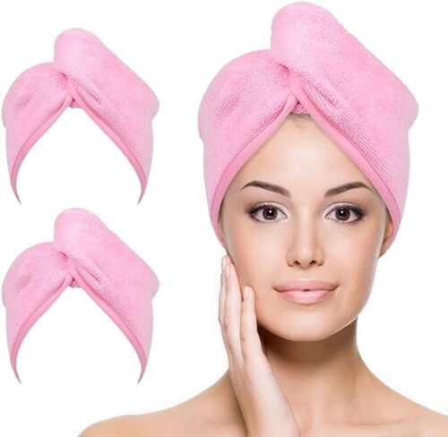Hair Drying Towel with Button Pink3 - Tradedubai.ae Wholesale B2B Market Hair Drying Towel with Button Pink2 - Tradedubai.ae Wholesale B2B Market